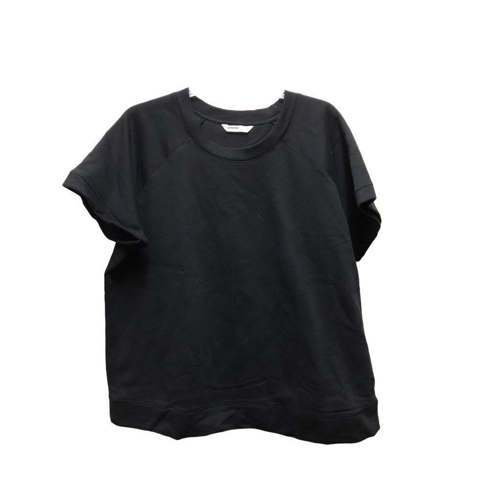 Sonoma Women’s Plus Black Short Sleeve Shirt Size 2X NWT